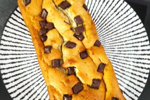 Cliquez pour zoomer ! Cake banane et pépites de chocolat Thermomix par ninimae