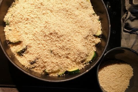 Cliquez pour zoomer ! Crumble courgettes, chèvre et lardons Thermomix par cnl66