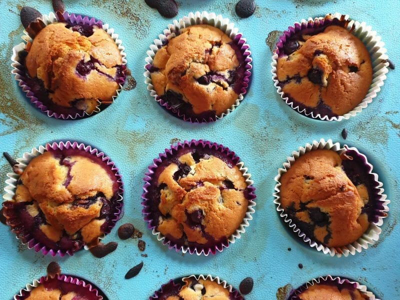 Cliquez pour zoomer ! Muffins aux myrtilles Thermomix par cnl66