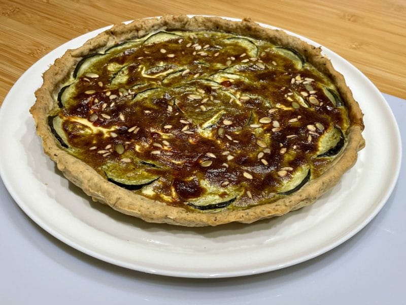 Cliquez pour zoomer ! Tarte aux courgettes et au pesto Thermomix par AnaYs
