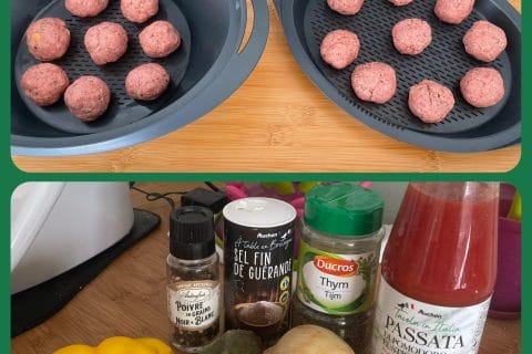 Cliquez pour zoomer ! Boulettes de viande à la sauce tomate Thermomix par AnaYs