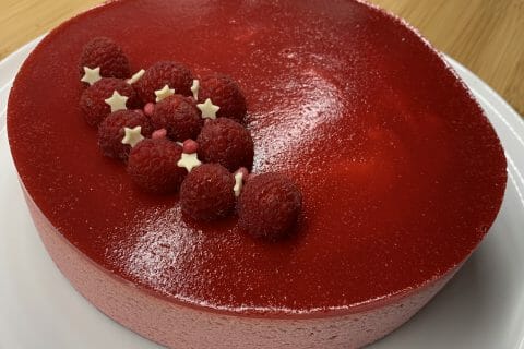Cliquez pour zoomer ! Bavarois aux framboises Thermomix par AnaYs