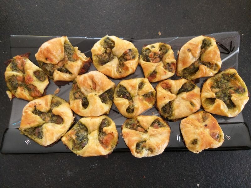 Cliquez pour zoomer ! Paniers feuilletés épinards et jambon Thermomix par angeoudemon68