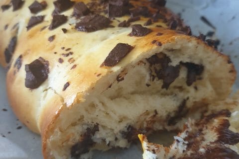 Cliquez pour zoomer ! Brioche tressée à la mie filante au Thermomix