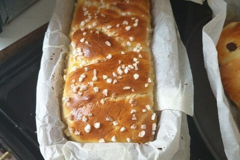Cliquez pour zoomer ! Brioche tressée à la mie filante au Thermomix