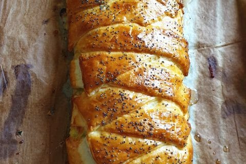Cliquez pour zoomer ! Feuilleté saumon et poireaux au Thermomix