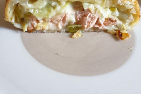 Cliquez pour zoomer ! Feuilleté saumon et poireaux au Thermomix