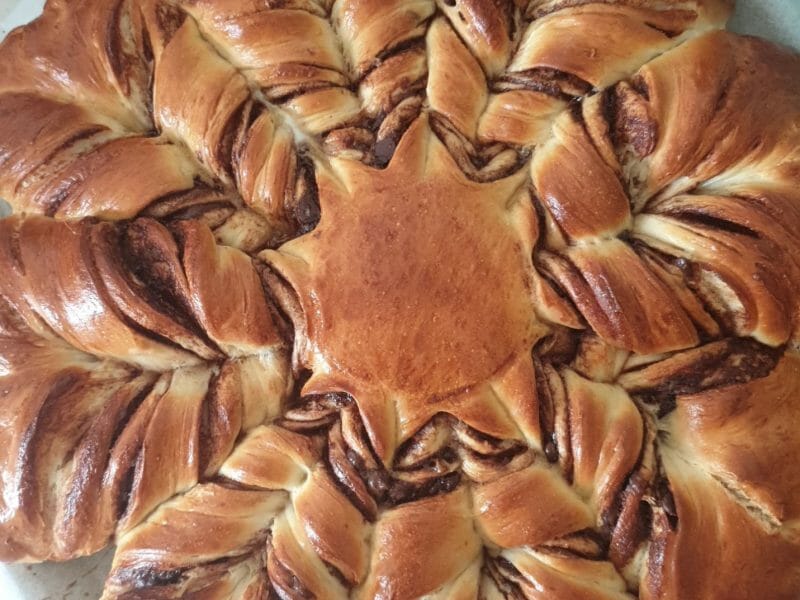 Cliquez pour zoomer ! Brioche étoilée au Nutella Thermomix par Candy7