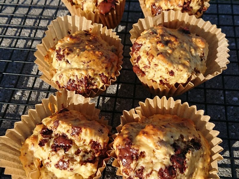 Cliquez pour zoomer ! Muffins au son d’avoine et aux pépites de chocolat Thermomix par AuroreL08