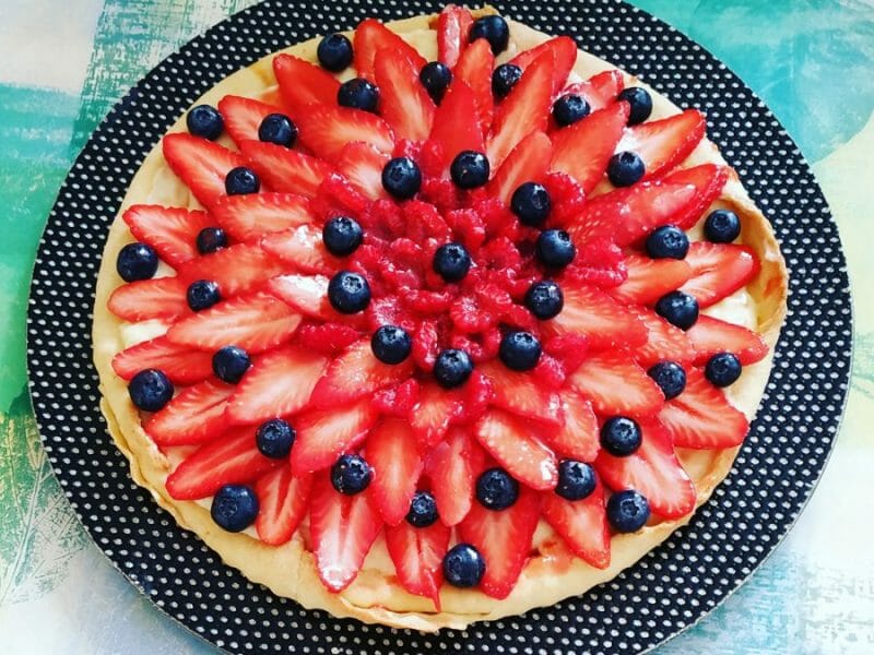 Cliquez pour zoomer ! Tarte aux fraises Thermomix par DoRianePtt
