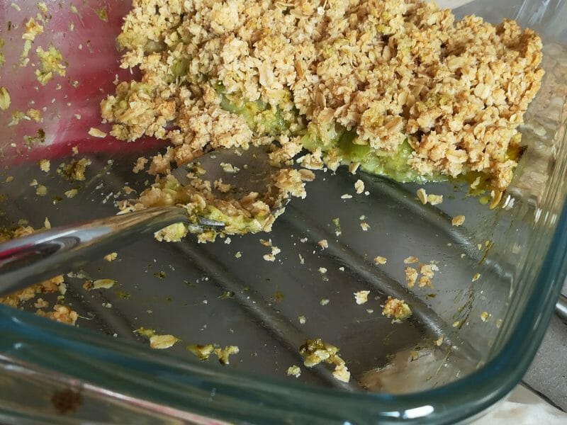 Cliquez pour zoomer ! Crumble courgettes, basilic et parmesan Thermomix par Lulu7795