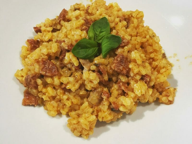 Cliquez pour zoomer ! Risotto au chorizo Thermomix par marion@26