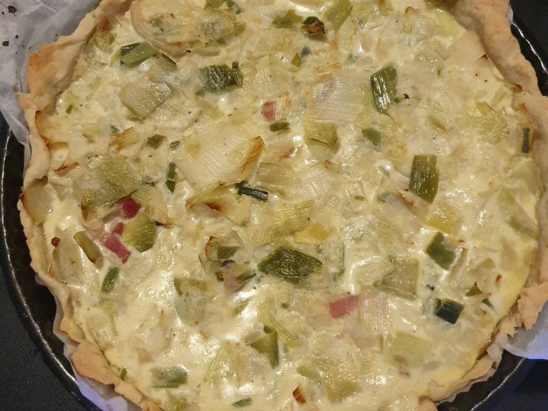 Cliquez pour zoomer ! Flamiche aux poireaux et gorgonzola Thermomix par elo81200