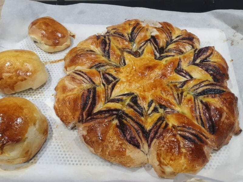 Cliquez pour zoomer ! Brioche étoilée au Nutella Thermomix par Loule6