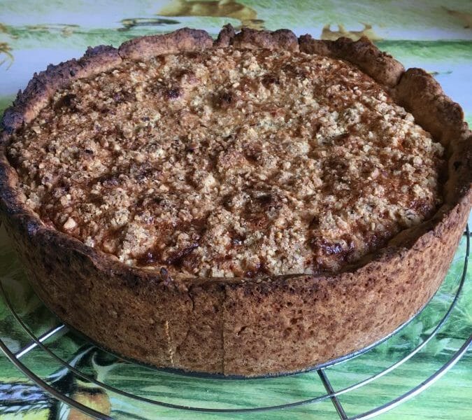Cliquez pour zoomer ! Tarte aux pommes façon crumble Thermomix par Lelyxir