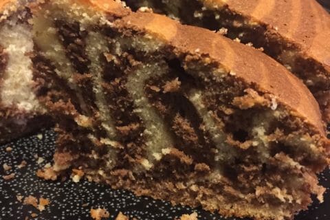 Cliquez pour zoomer ! Gâteau zébré au Thermomix