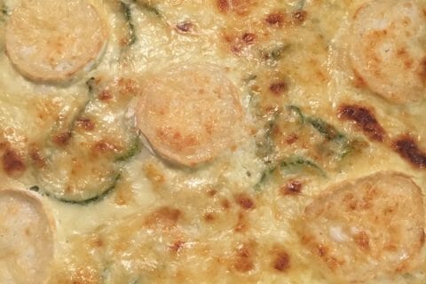 Cliquez pour zoomer ! Gratin de courgettes au chèvre au Thermomix