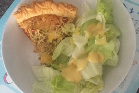 Cliquez pour zoomer ! Tarte au thon, tomate et moutarde Thermomix par xena.