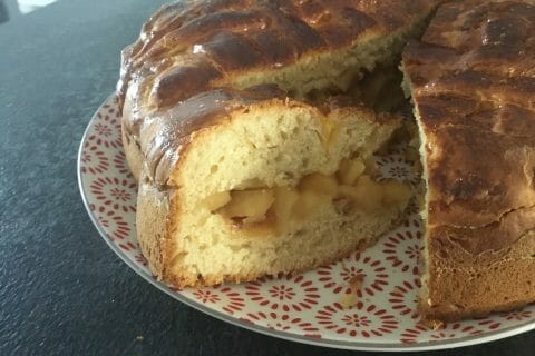 Cliquez pour zoomer ! Brioche aux pommes caramélisées Thermomix par Manou2309