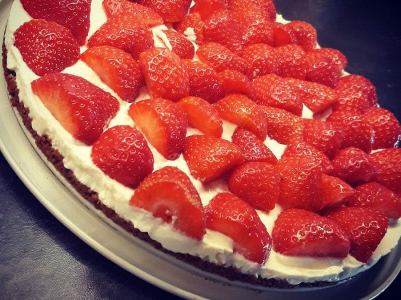Cliquez pour zoomer ! Tarte aux fraises sans cuisson Thermomix par Liindsa4y