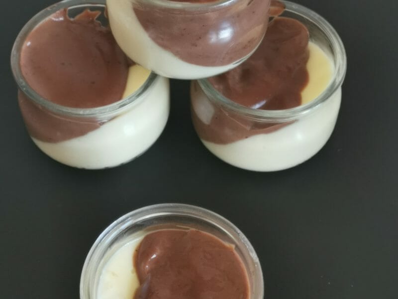 Cliquez pour zoomer ! Crème dessert au deux saveurs Thermomix par Zou