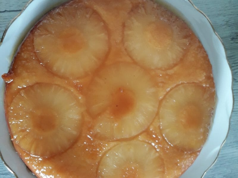 Cliquez pour zoomer ! Gâteau renversé à l’ananas Thermomix par tutimarie