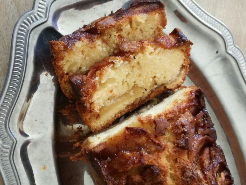 Cliquez pour zoomer ! Cake aux pommes à l’ancienne Thermomix par Folowflo