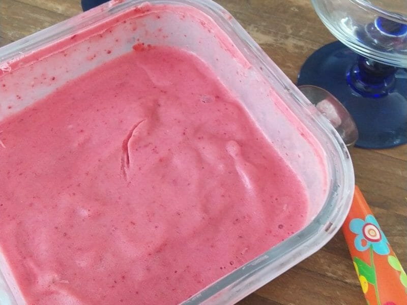 Cliquez pour zoomer ! Glace à la fraise Thermomix par minimoi35