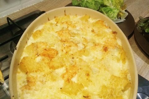 Cliquez pour zoomer ! Gratin aux deux saumons au Thermomix