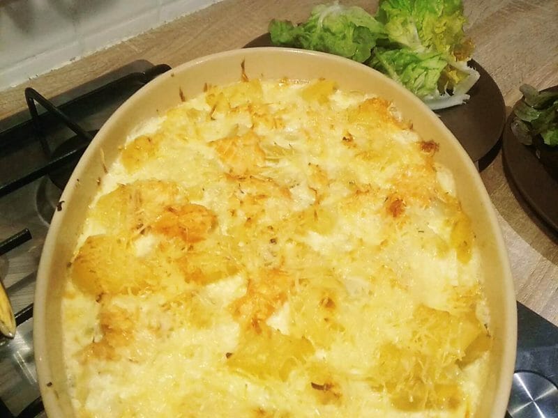 Cliquez pour zoomer ! Gratin aux deux saumons Thermomix par minimoi35