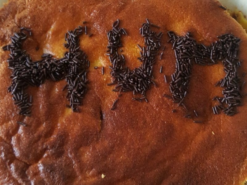 Cliquez pour zoomer ! Gâteau à la faisselle, poires et chocolat Thermomix par Sylvie