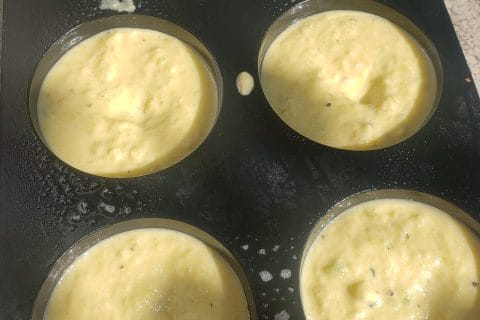Cliquez pour zoomer ! Petits flans courgettes coeur fondant au gorgonzola Thermomix par Sylvie