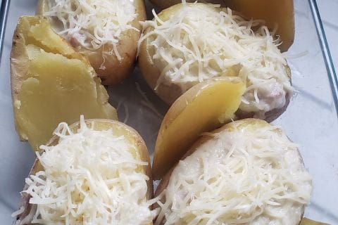 Cliquez pour zoomer ! Pommes de terre farcies à la purée d’endives et aux lardons Thermomix par Sylvie