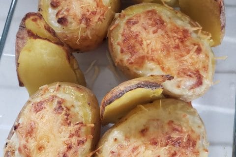Cliquez pour zoomer ! Pommes de terre farcies à la purée d’endives et aux lardons Thermomix par Sylvie