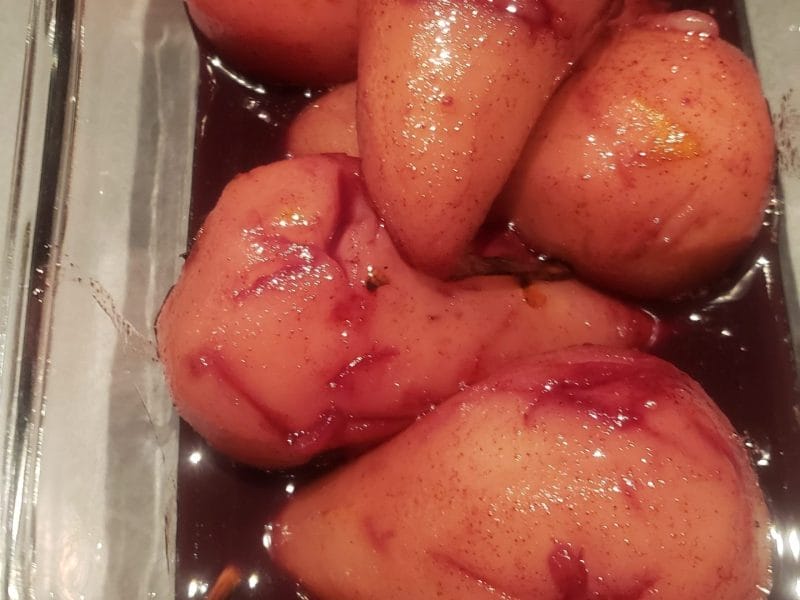 Cliquez pour zoomer ! Poires au vin rouge Thermomix par Sylvie