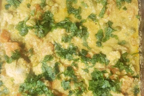 Cliquez pour zoomer ! Curry de poulet aux patates douces Thermomix par Sylvie
