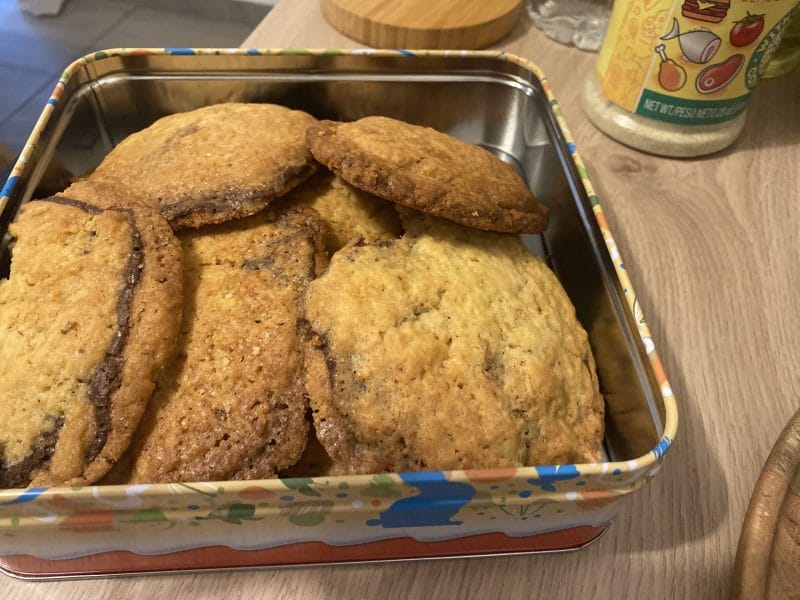 Cliquez pour zoomer ! Cookies fourrés au nutella Thermomix par Nadou973