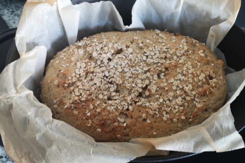 Cliquez pour zoomer ! Pain aux flocons d’avoine en cocotte Thermomix par Scorpion68