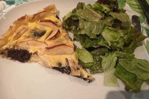 Cliquez pour zoomer ! Tarte au boudin noir et aux pommes Thermomix par Scorpion68