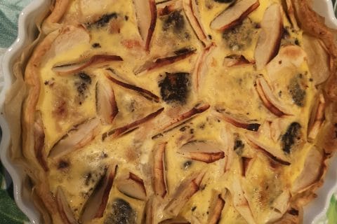 Cliquez pour zoomer ! Tarte au boudin noir et aux pommes Thermomix par Scorpion68