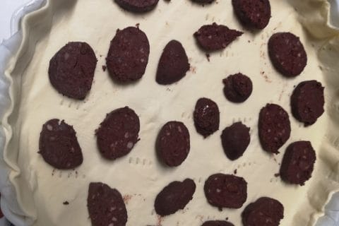 Cliquez pour zoomer ! Tarte au boudin noir et aux pommes Thermomix par Scorpion68