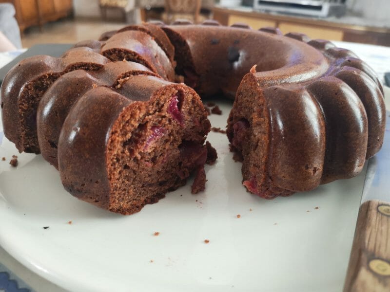 Cliquez pour zoomer ! Gâteau au chocolat et aux cerises Thermomix par Scorpion68