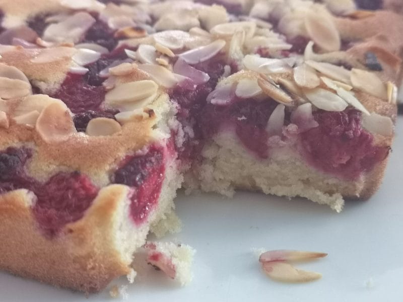 Cliquez pour zoomer ! Gâteau amandes et fruits rouges Thermomix par Scorpion68