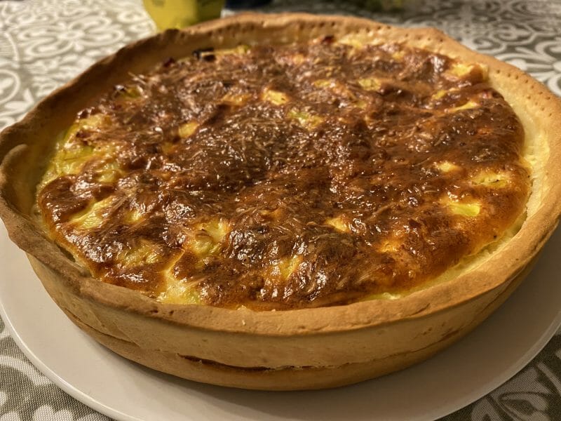Cliquez pour zoomer ! Gâteau poireaux, lardons et fromage Thermomix par Alice-LS