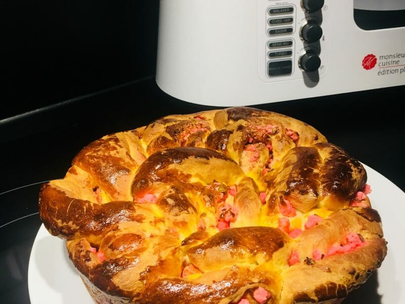 Cliquez pour zoomer ! Brioche aux pralines roses Thermomix par Alice-LS