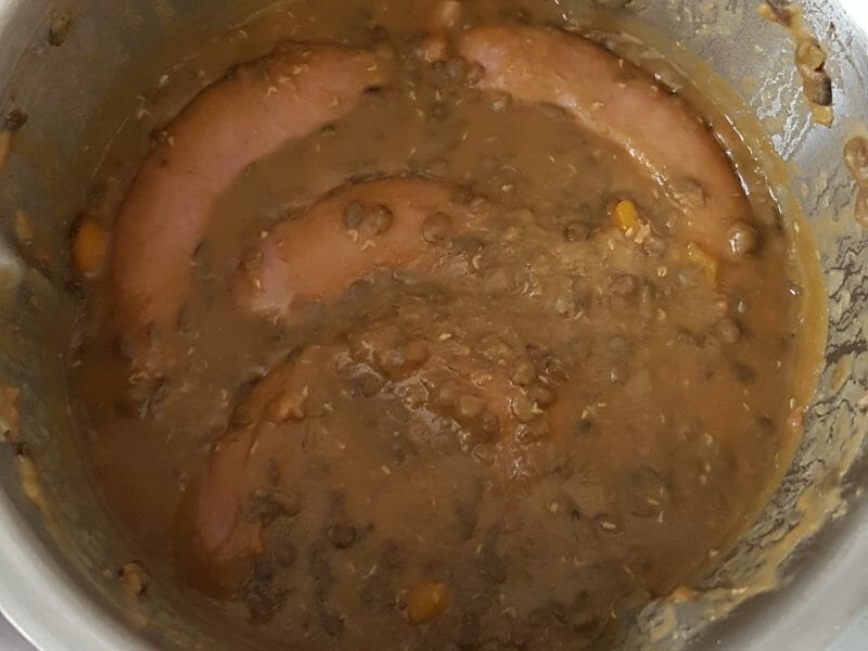 Cliquez pour zoomer ! Lentilles et ses saucisses Thermomix par Toth17
