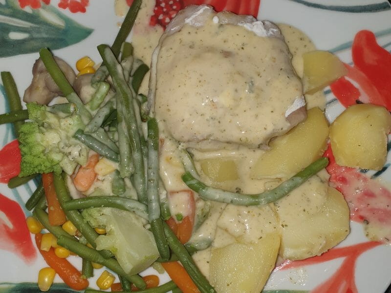 Cliquez pour zoomer ! Filet de cabillaud et sa sauce persillée Thermomix par Carole54