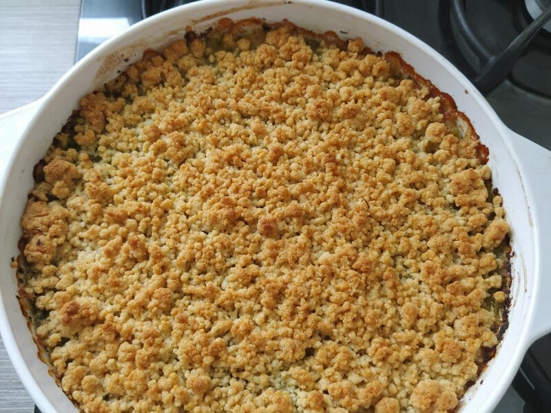 Cliquez pour zoomer ! Crumble poulet, courgettes et parmesan Thermomix par cocochou
