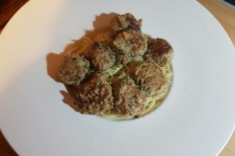 Cliquez pour zoomer ! Boulettes de poireau et boeuf citronné Thermomix par MonsieurCuisine03
