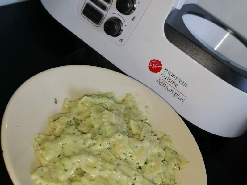 Cliquez pour zoomer ! Farfalle à la crème de courgettes Thermomix par paulinouu8
